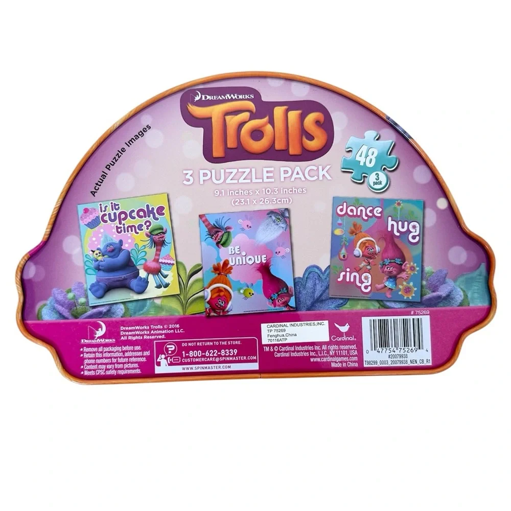 DreamWorks Trolls 3 Puzzle Pack Tin